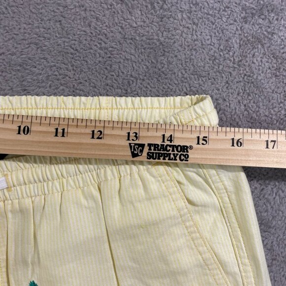 NEW Lands' End Men's M Yellow Pineapple Embroidered Deck Beach Shorts - Picture 3 of 7